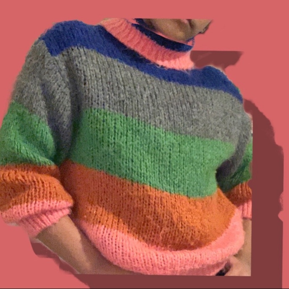Zara color block hoodie